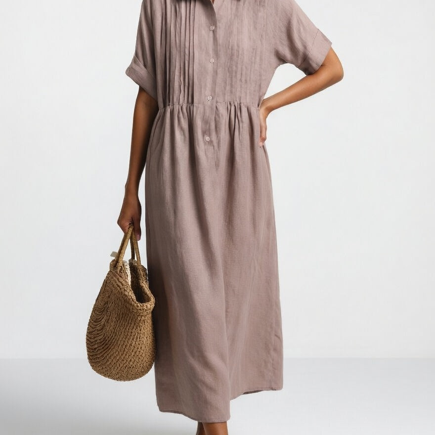 Lysandra | Fließendes Sommerhemdkleid