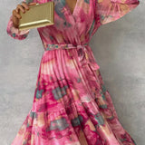 Hazel | Wickelkleid mit floralem Muster