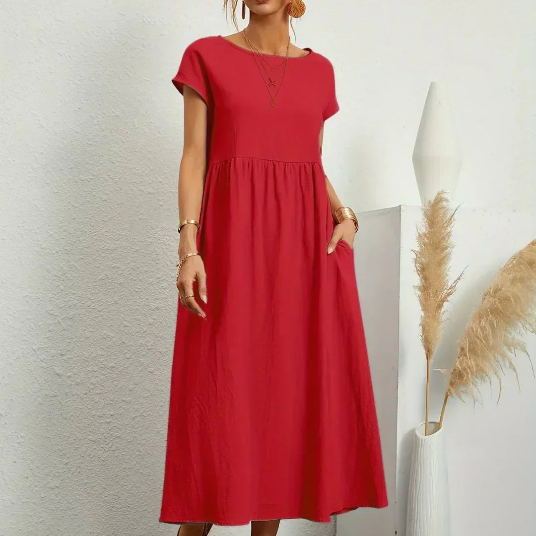 HEIKE | FLIESSENDES MIDIKLEID VON ZEITLOSER ELEGANZ