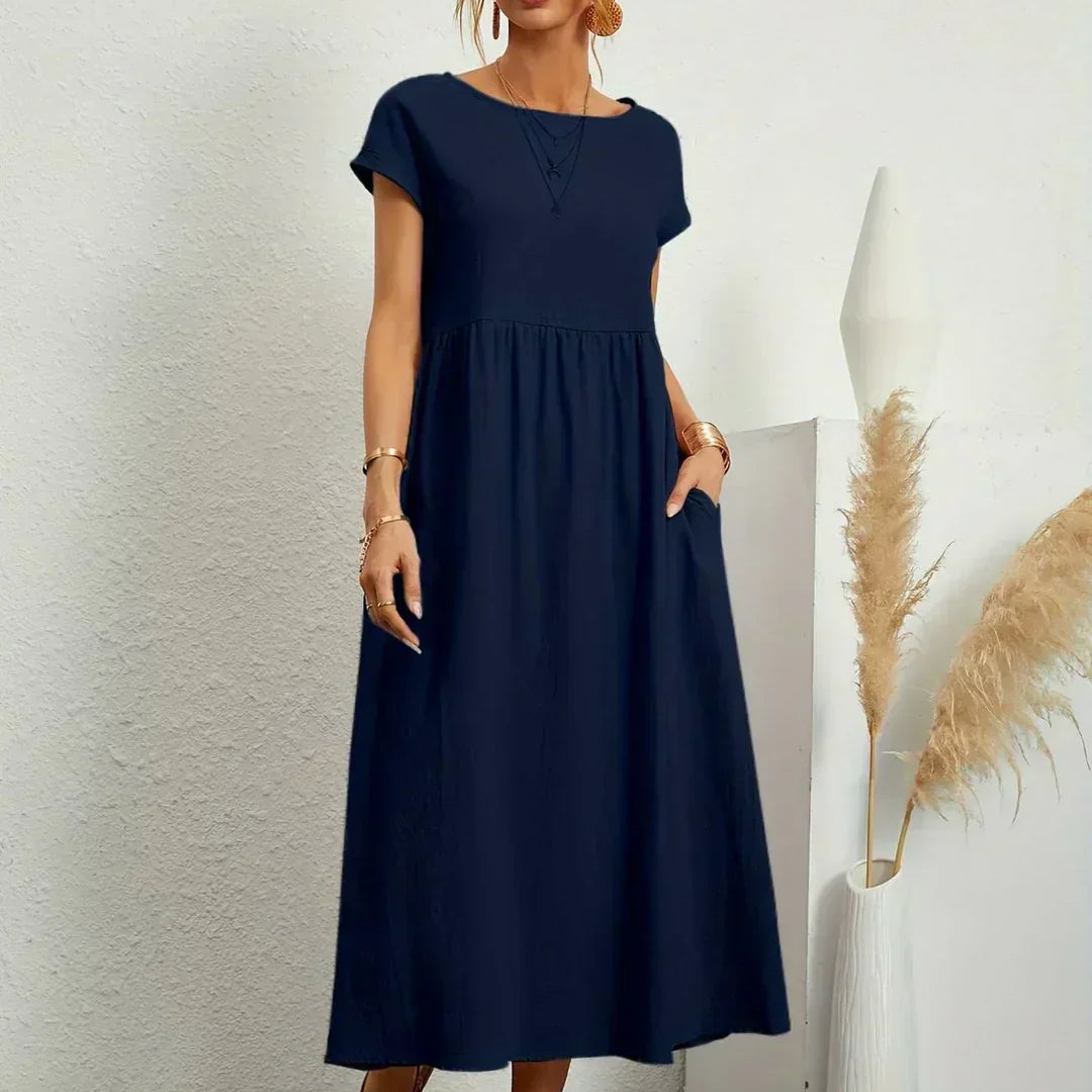 HEIKE | FLIESSENDES MIDIKLEID VON ZEITLOSER ELEGANZ