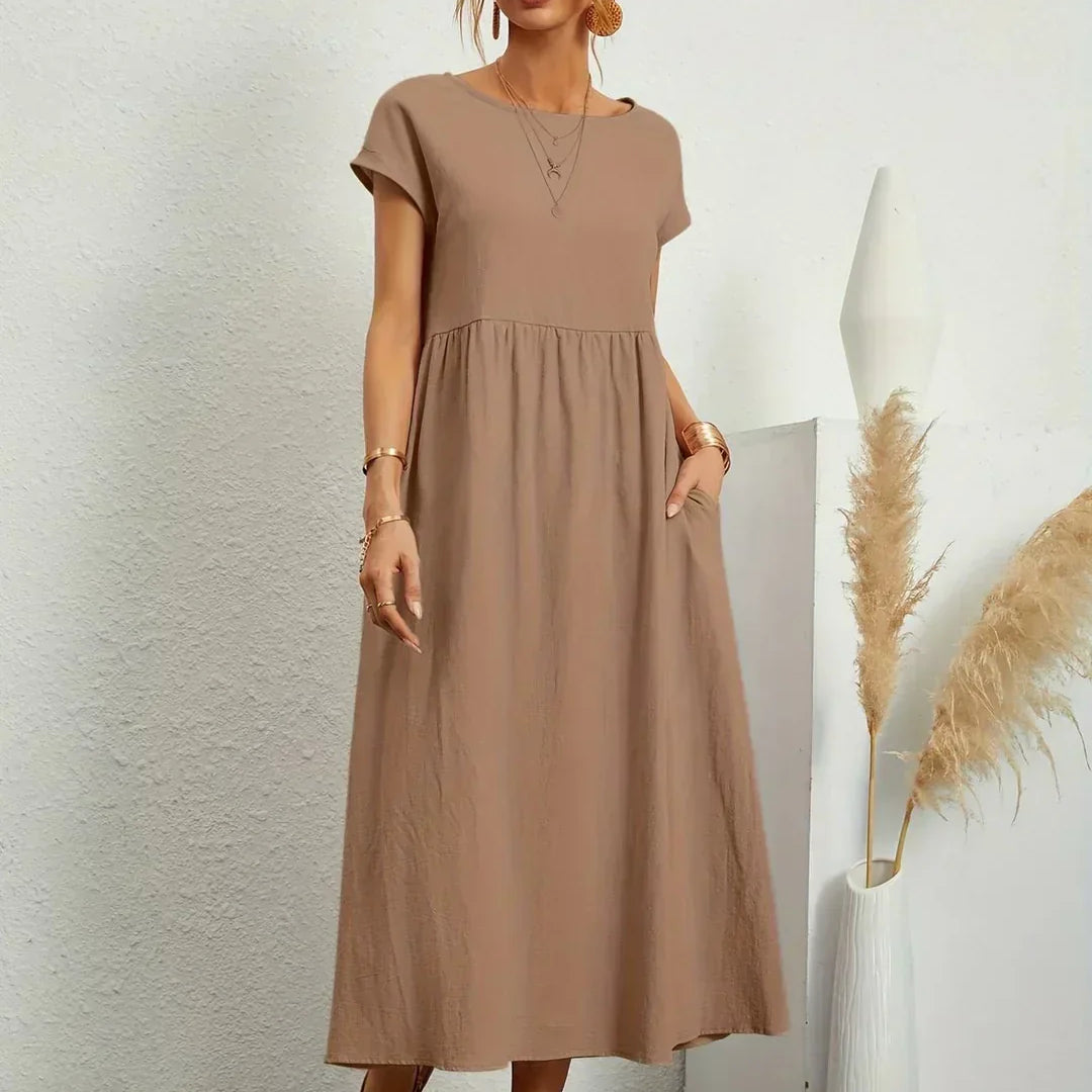 HEIKE | FLIESSENDES MIDIKLEID VON ZEITLOSER ELEGANZ