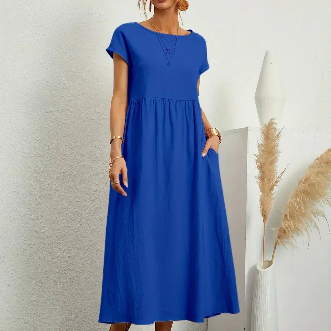 HIEKE | FLIESSENDES MIDIKLEID VON ZEITLOSER ELEGANZ