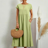 HIEKE | FLIESSENDES MIDIKLEID VON ZEITLOSER ELEGANZ
