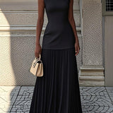Shania™ Falten Maxi-Kleid