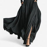 Alessia | Hochtailliertes Maxikleid