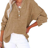AYLA™ – Legere V-Ausschnitt-Bluse