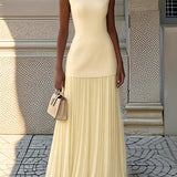 Shania™ Falten Maxi-Kleid