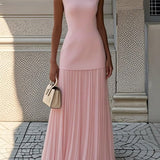 Shania™ Falten Maxi-Kleid