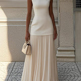 Shania™ Falten Maxi-Kleid
