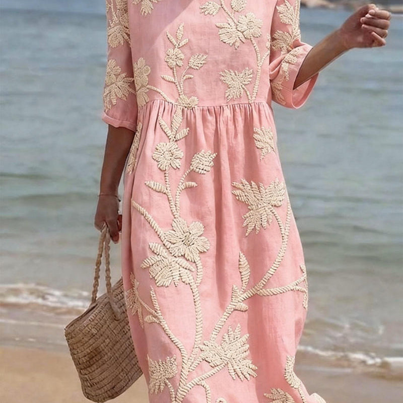 Azzurra | Vintage Besticktes Kleid