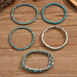 Maëlys | Raffiniertes türkisfarbenes Mehrreihiges Armband