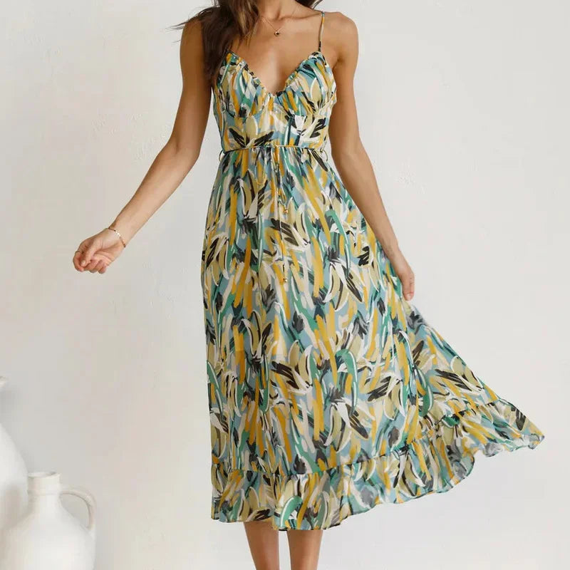 GABRIELLA | Bedrucktes Sommerkleid mit frischem Komfort und sonnigem Stil
