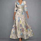 CALLIA | Sculpting Floral Maxi Kleid für elegante Selbstsicherheit