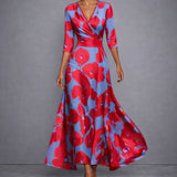 CALLIA | Sculpting Floral Maxi Kleid für elegante Selbstsicherheit