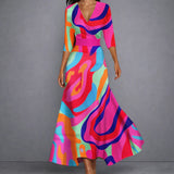 CALLIA | Sculpting Floral Maxi Kleid für elegante Selbstsicherheit
