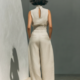 Sienna Ärmelloses Top und Weite-Hose Set