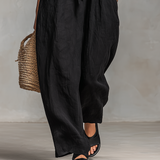 Lila Trägerloser Jumpsuit