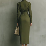 Caterina | Elegantes, figurbetontes Maxikleid