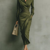 Caterina | Elegantes, figurbetontes Maxikleid