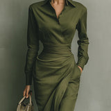 Caterina | Elegantes, figurbetontes Maxikleid