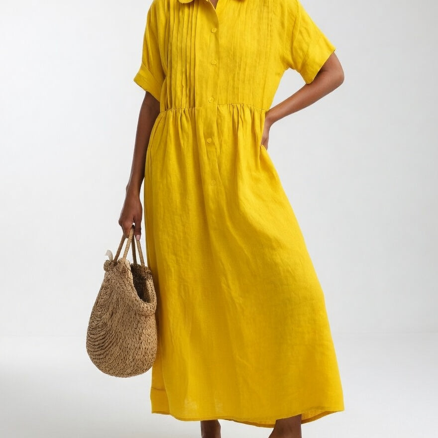 Lysandra | Fließendes Sommerhemdkleid