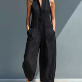 Vittoria | Minimalistischer schwarzer Jumpsuit