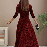 Nicola™ Elegantes Samtkleid