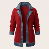 Lässige Jacke mit Denim-Details
