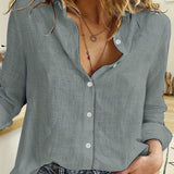 Brielle | Elegante Relaxed Button Bluse