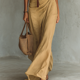 Maxikleid Reverskragen Langarm