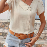Sienna | Asymmetrische Knopfbluse