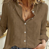 Brielle | Elegante Relaxed Button Bluse