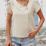 Sienna | Asymmetrische Knopfbluse