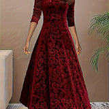Nicola™ Elegantes Samtkleid