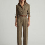 Celia | Karierter Jumpsuit mit Raffinierten Details