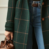 Gerhild | Retro Revers Karo Mantel