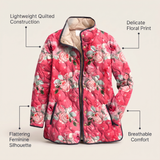 Mira | Gesteppte Jacke mit Blumenmuster