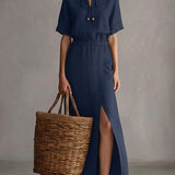 Serena | Langes Kleid mit raffiniertem Stil