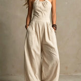 Bianca | Eleganter Jumpsuit mit Überkreuz-Ausschnitt