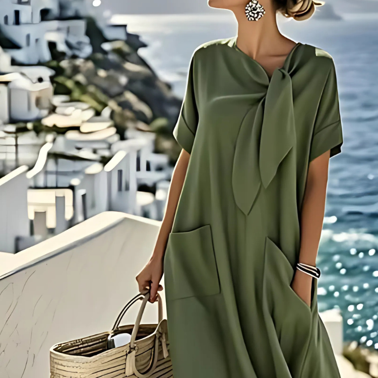 Ella™ Elegantes Kleid mit Taschen