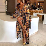 Faye - Boho Bedrucktes Kleid